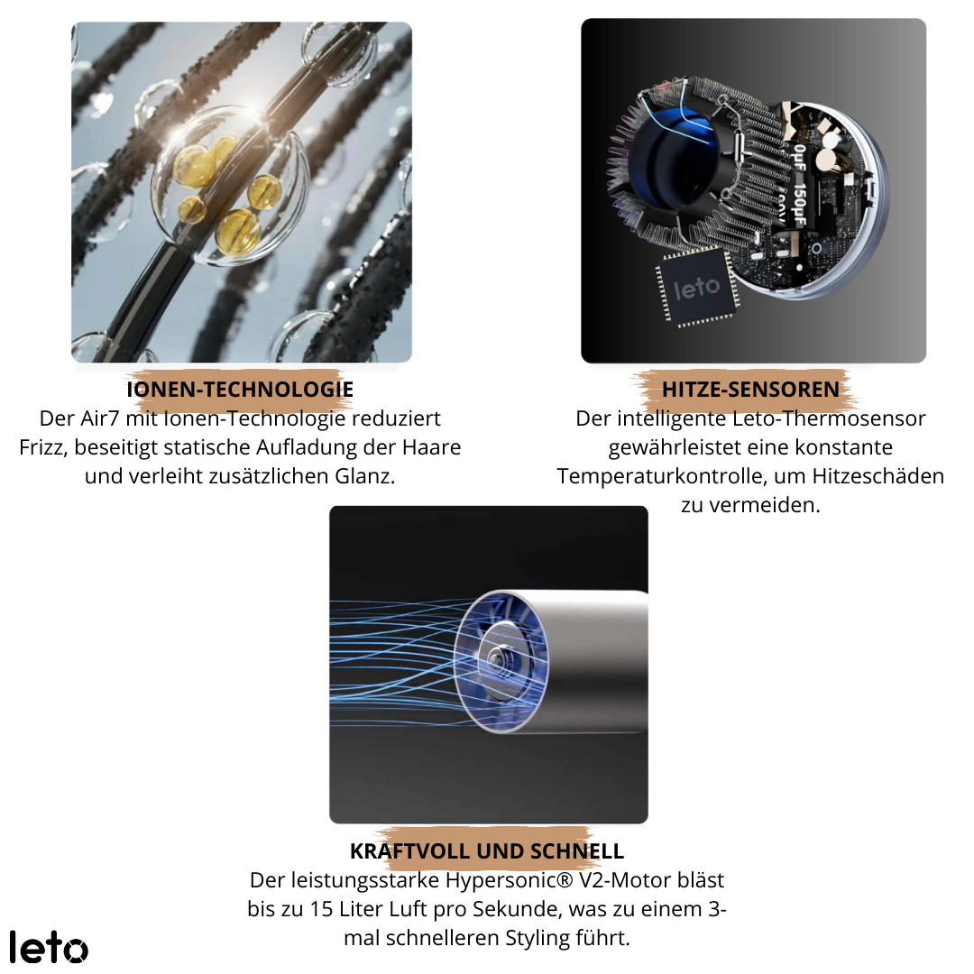 Leto Air7 Airstyler – 7 individuelle Funktionen
