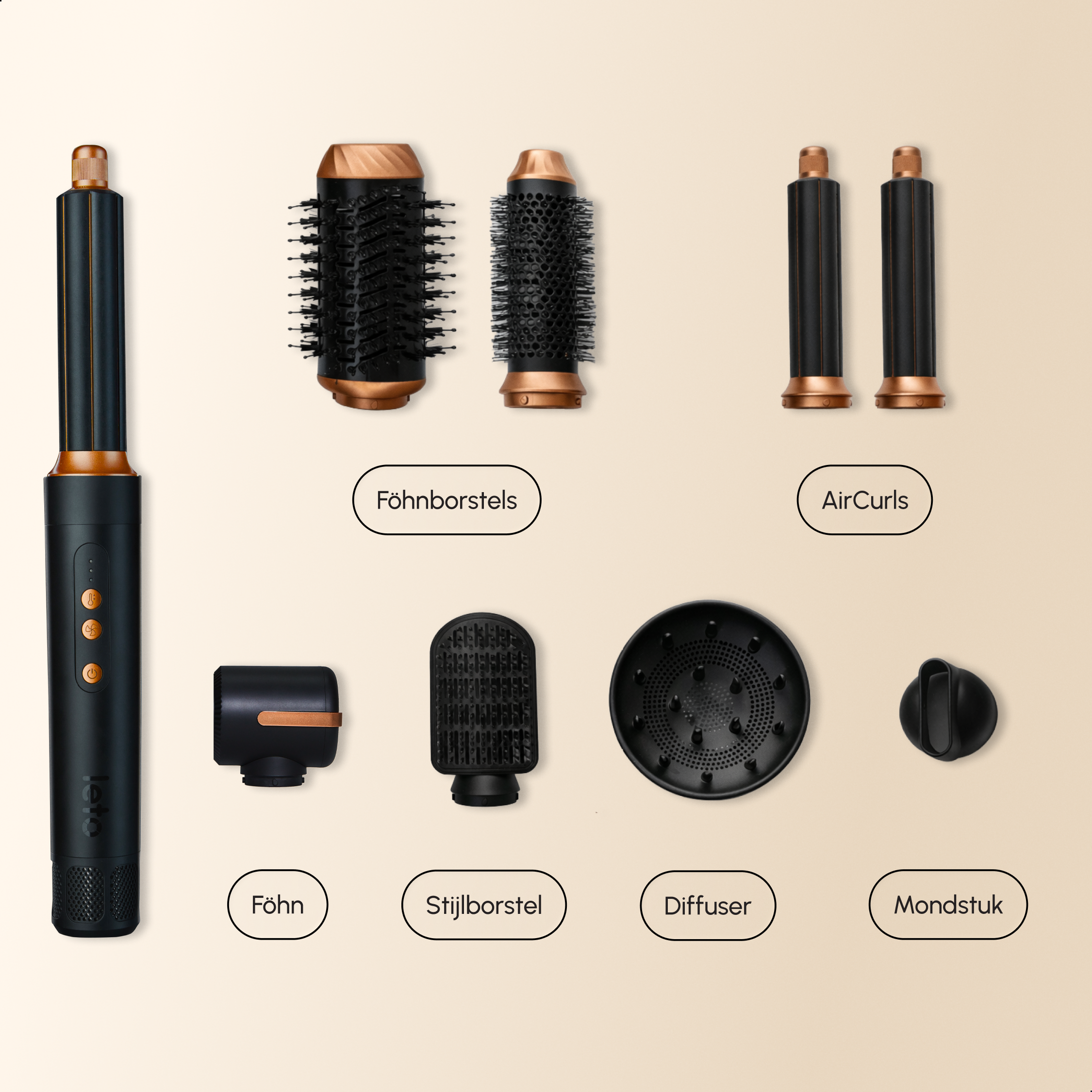 Leto Air7 Airstyler – 7 individuelle Funktionen
