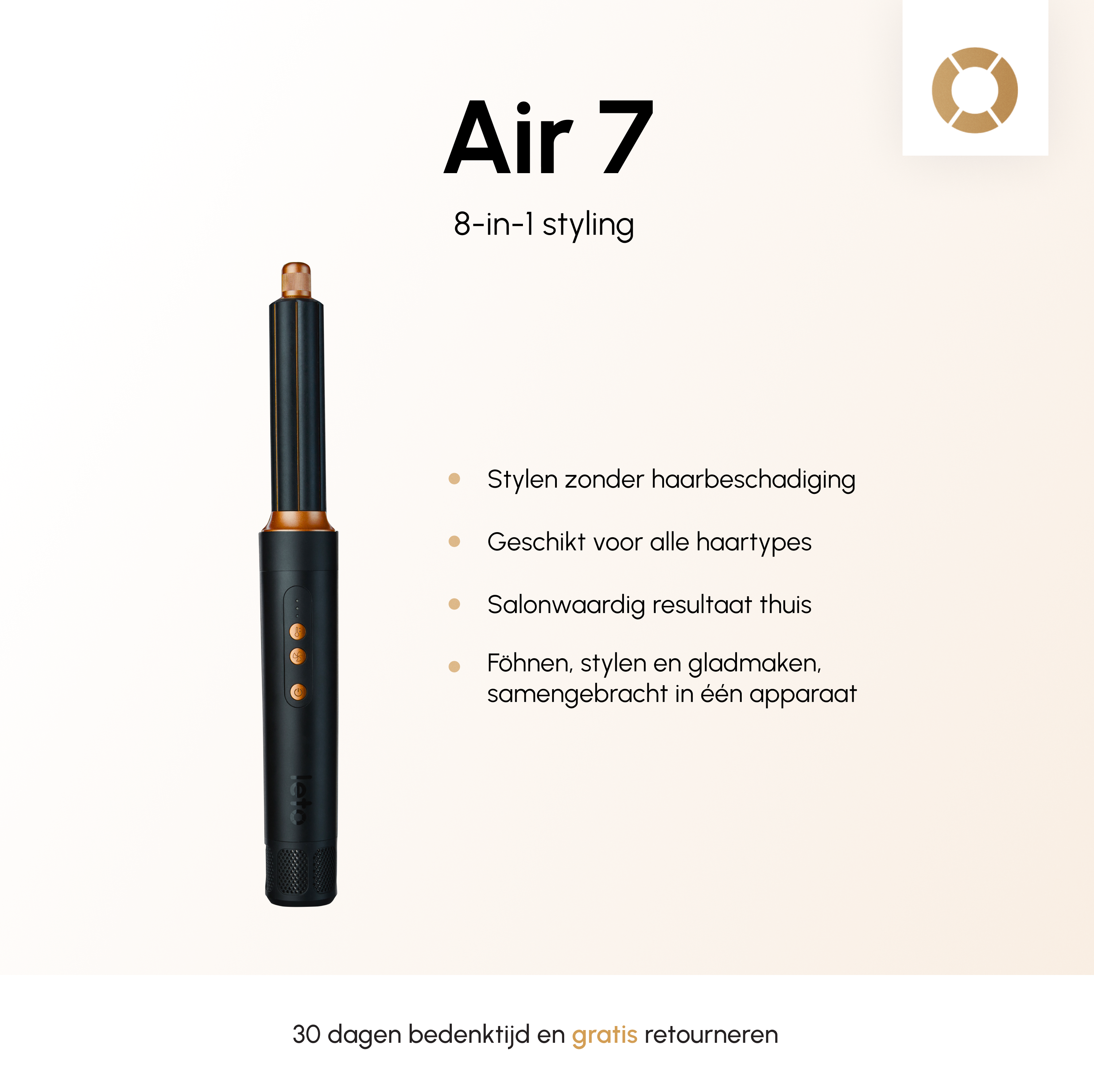 Leto Air7 Airstyler – 7 individuelle Funktionen
